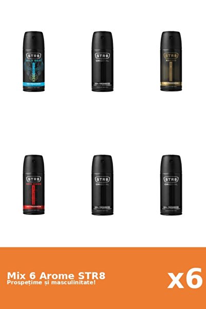 str8 Set 6 Mix STR8: 1x Ahead, 3x Original, 1x Red Code, 1x Wild Beat
