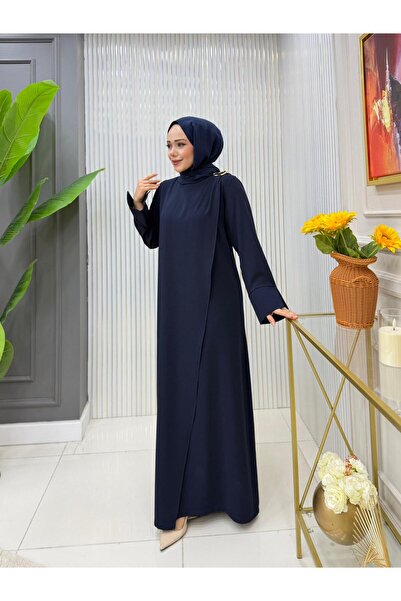 GK Brooch Detailed Crepe Dress