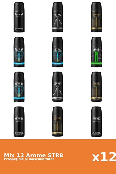 str8 Set 12 Mix STR8: 3x Ahead, 1x FR34K, 3x Original, 2x Rise, 3x Wild Beat