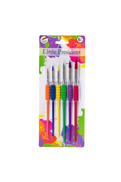 OEM Σετ πινέλων ζωγραφικής με στρογγυλή μύτη και μαλακή λαβή - 6 τεμάχια