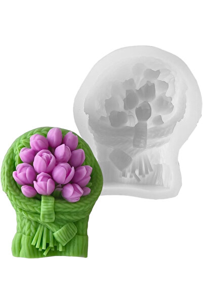 MILMATT Silicone mold, Milmatt, Tulip Bouquet 1, 67 x 84 x 33 mm