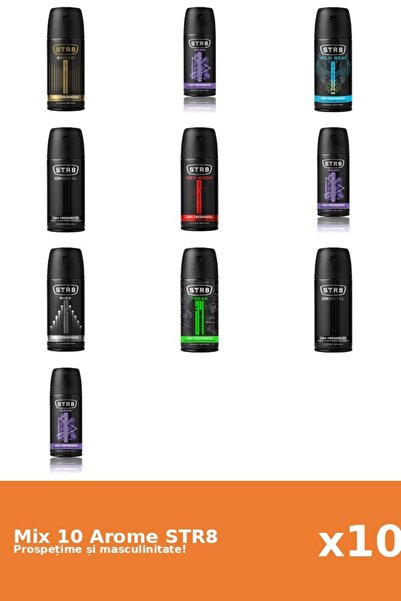 str8 Set 10 Mix STR8: 1x Ahead, 1x FR34K, 3x Game, 2x Original, 1x Red Code, ...