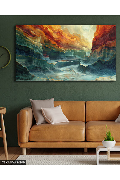 CeSht Colorful Canyon One Piece Canvas, Canvas Painting