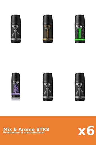 str8 Set 6 Mix STR8: 1x Ahead, 1x FR34K, 1x Game, 3x Rise