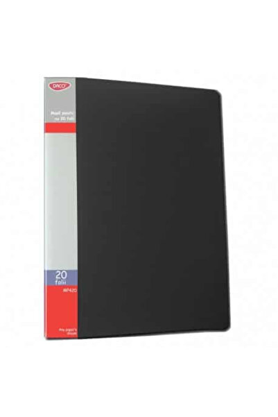 daço Mapa plastic 20 folii DACO Negru MP420N