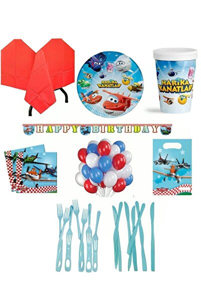 PARTİ SEPETİ Чудовий набір для вечірки «Крила» на 8 осіб