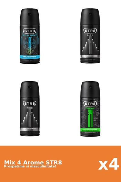 str8 Set 4 Mix STR8: 1x FR34K, 2x Rise, 1x Wild Beat
