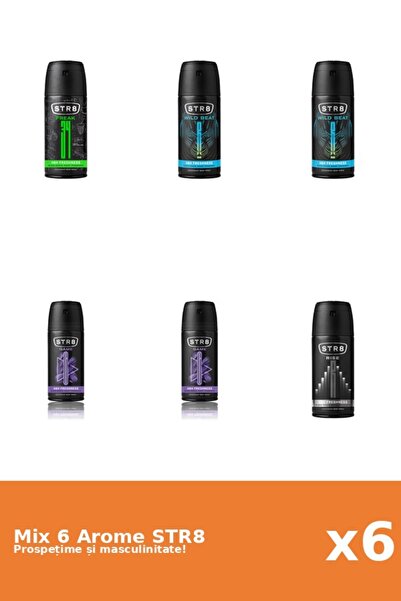 str8 Set 6 Mix STR8: 1x FR34K, 2x Game, 1x Rise, 2x Wild Beat