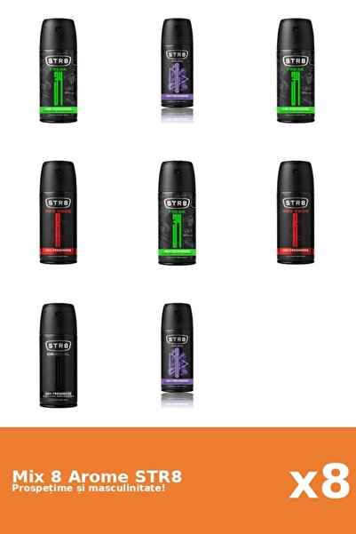 str8 Set 8 Mix STR8: 3x FR34K, 2x Game, 1x Original, 2x Red Code