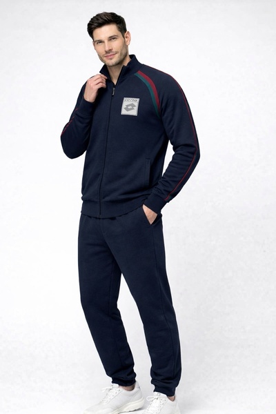 Lotto Men's tracksuit LA2038, set of zippered sweatshirt and pants, regular fit