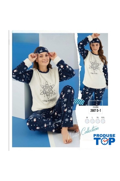 Produse.Top Coccolino Polar Pajamas for Women PJD074