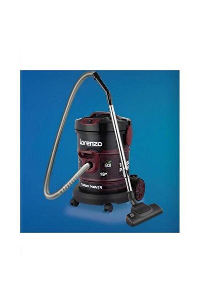 Lorenzo Mercury Metal Kazanlı Dry Torbalı Süpürge Bordo-Siyah