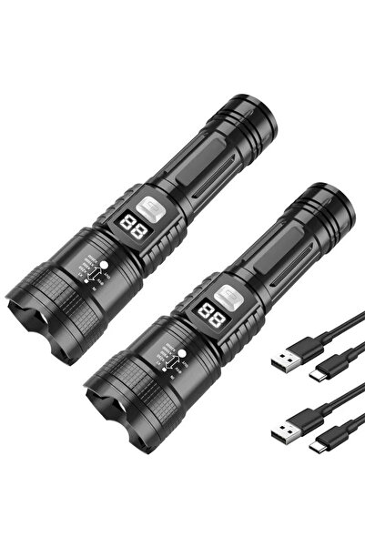 Heinast S431-A-2PCS Super Powerful Portable Torch Strong Light Long Range Fla...