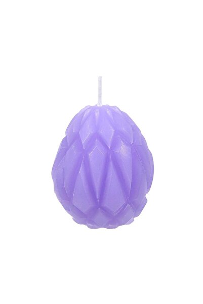 OEM Decorative Candle Easter Egg in Pale Colors with Pattern Ø6.5cm