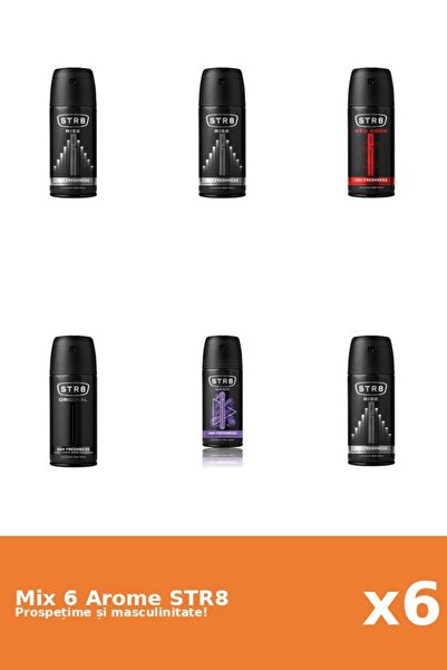 str8 Set 6 Mix STR8: 1x Game, 1x Original, 1x Red Code, 3x Rise