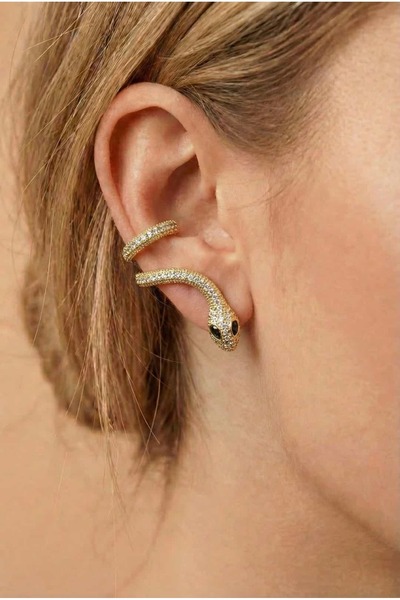 Liviena أقراط ميثوس الذهبية الفولاذية