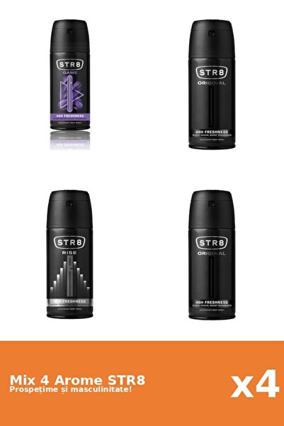 str8 Set 4 Mix STR8: 1x Game, 2x Original, 1x Rise