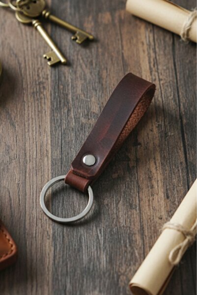 E&F Takı 1 Piece Genuine Leather Keychain