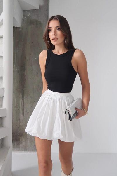 Mine Tan Butik Halter Neck Basic Women's Bodysuit - Black