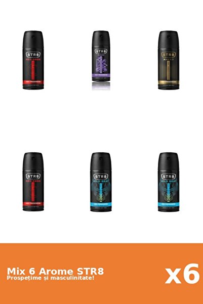 str8 Set 6 Mix STR8: 1x Ahead, 1x Game, 2x Red Code, 2x Wild Beat