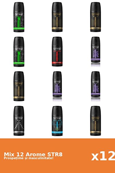 str8 Set 12 Mix STR8: 4x Înainte, 2x FR34K, 3x Joc, 1x Cod Roșu, 1x Ascensiun...