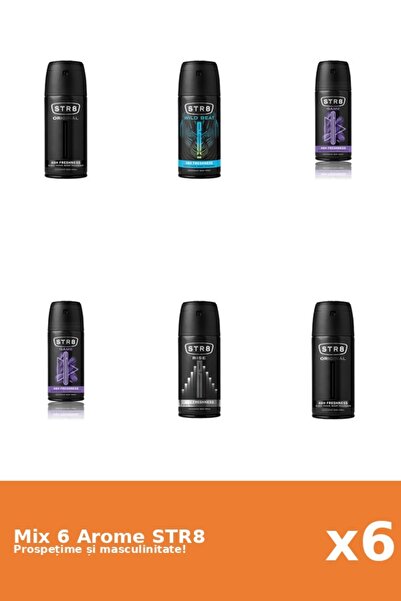str8 Set 6 Mix STR8: 2x Game, 2x Original, 1x Rise, 1x Wild Beat