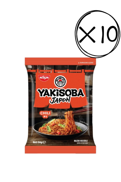 Nissin Noodles NİSSİN YAKİSOBA NOODLE CHILI SOS 84 GR*10