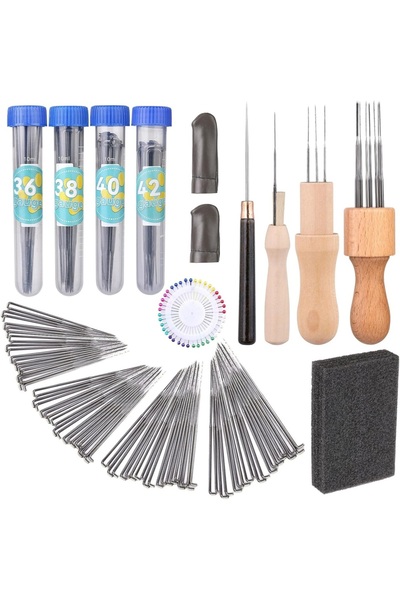 Choice1 127 قطعة من إبر التلبيد صوف من إيمازي، 24/82/127 قطعة، 4 أحجام، إبر ت...