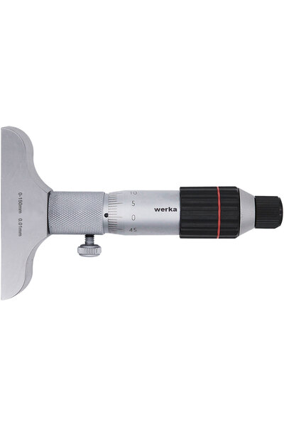 Werka Μηχανικό μικρόμετρο βάθους, με βάση, Κλίμακα 0 – 150 mm