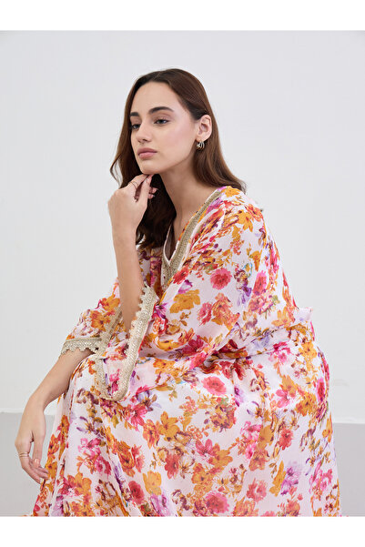 Styli Women Floral Print A-Line Jalabiya