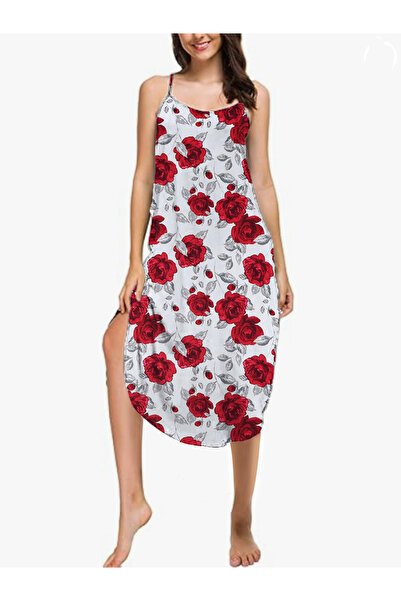 Take Two By Styli Women Floral Rose Cami Nightdress
