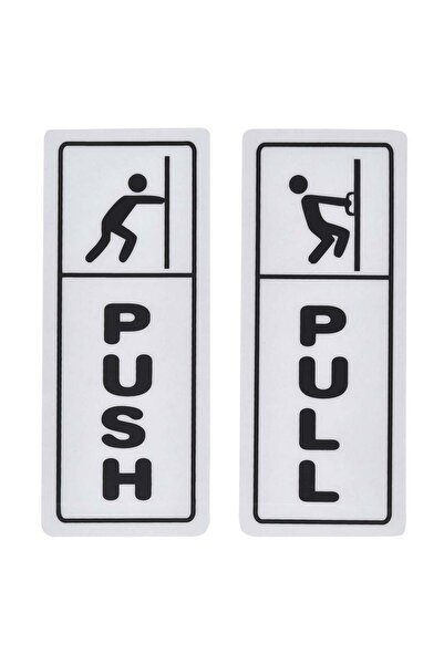 OEM Indicator Autocolant "PUSH-PULL" 7x18cm