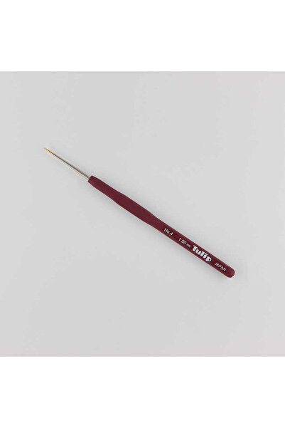 Tulip دانتيل ومخزنة كروشيه بمقبض سيليكون رقم: 4 1.60 مم