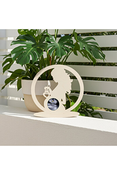 damoro Ultrasound photo frame, for office, natural wood