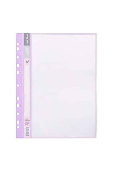 OEM Pastel Purple A4 Plastic File with 20 Transparent Sheets for Bibliocraft