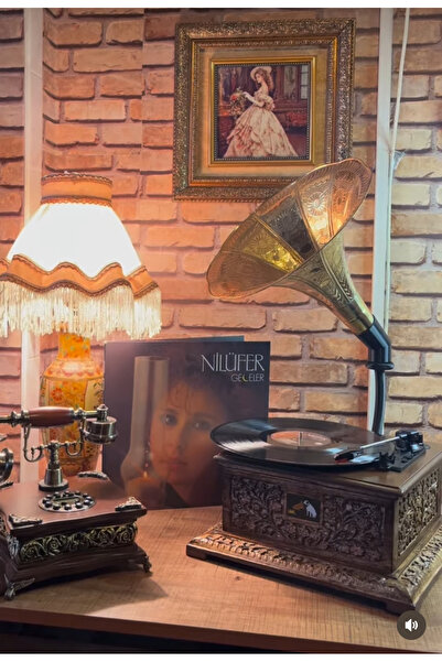 Nostalji GRAMOFON EL OYMASI ÖZEL ÜRETİM
