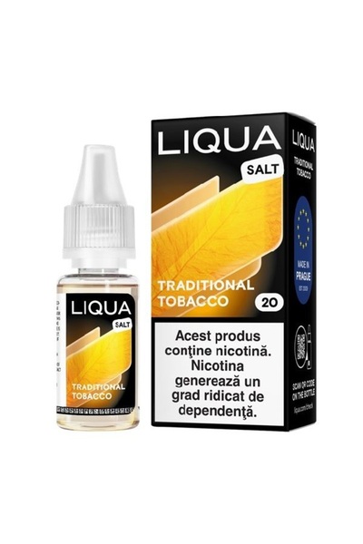 LIQUA Liquid Salt 10 ml - Traditional Tobacco-20mg