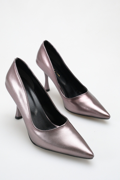 Saltopik Platinum Stiletto Heeled Shoes