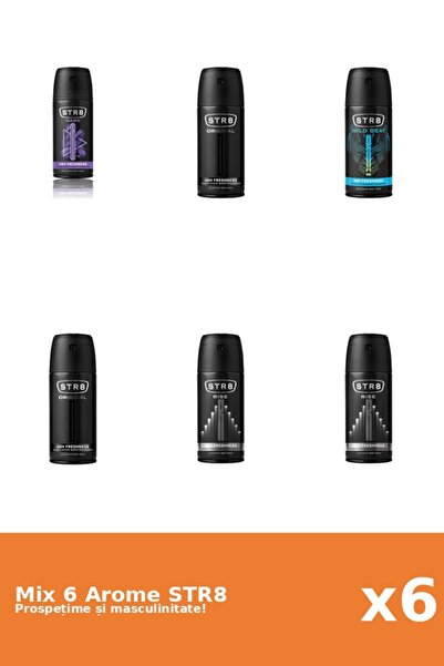 str8 Set 6 Mix STR8: 1x Joc, 2x Original, 2x Rise, 1x Wild Beat