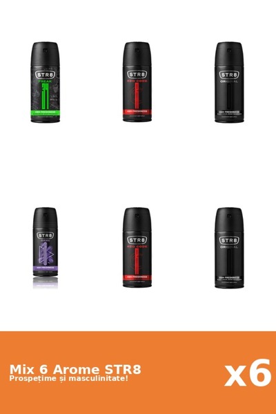 str8 Set 6 Mix STR8: 1x FR34K, 1x Game, 2x Original, 2x Red Code