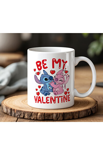BB TRADE Be My Valentine Designed White Ceramic Printed Mug 330ml