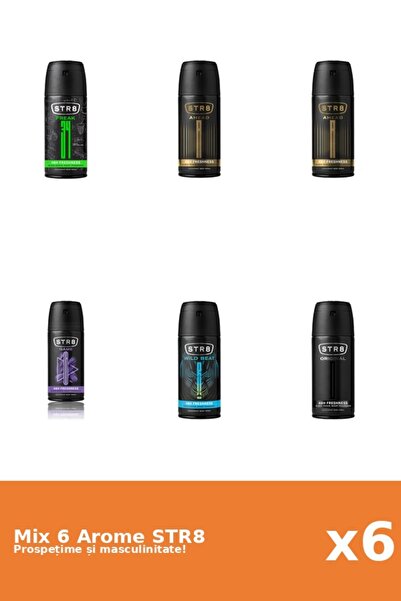 str8 Set 6 Mix STR8: 2x Ahead, 1x FR34K, 1x Game, 1x Original, 1x Wild Beat
