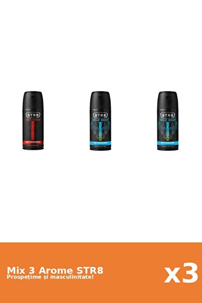 str8 Set 3 Mix STR8: 1x Red Code, 2x Wild Beat