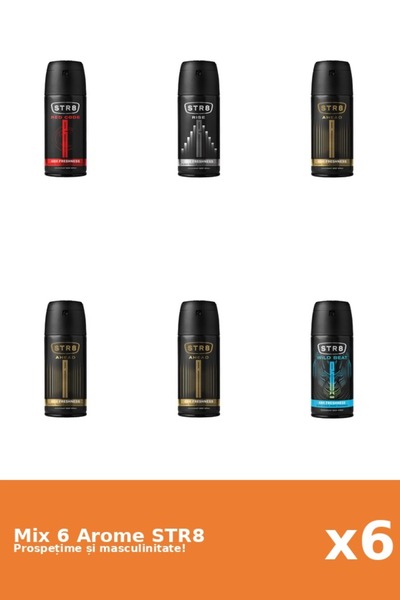 str8 Set 6 Mix STR8: 3x Ahead, 1x Red Code, 1x Rise, 1x Wild Beat