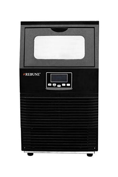 rebune صانعة ثلج بسعة إنتاج يومية 32 كجم، 30 لتر، 250 واط، RE-6-046، لون أسود
