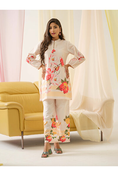 DW By Styli Women Floral Print Tunic and Palazzos Co-Ords