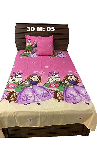 R4U Girls' 3D Sheet Set (Three Pieces)