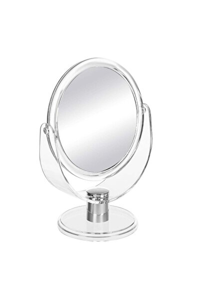OEM Round Mirror with Transparent Base 13x18cm