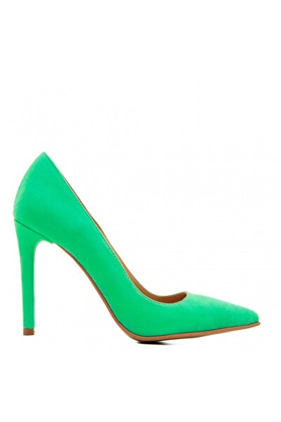 The 5th Element Lime Green genuine leather stiletto shoes
