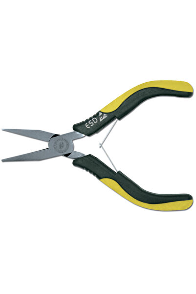 Egamaster Πένσα ESD με ίσια μύτη και λαβή δύο υλικών